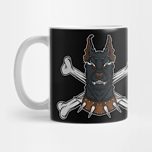 Doberman and Cross Bone Mug